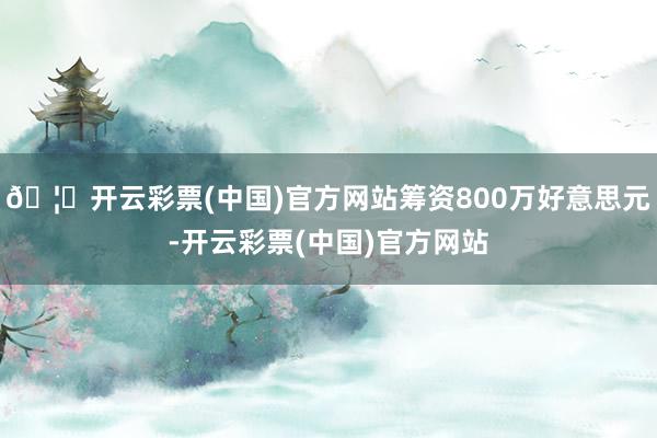 🦄开云彩票(中国)官方网站筹资800万好意思元-开云彩票(中国)官方网站