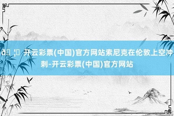 🦄开云彩票(中国)官方网站索尼克在伦敦上空冲刺-开云彩票(中国)官方网站